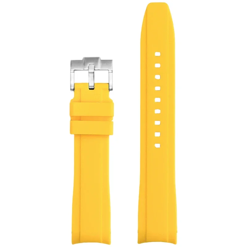 High Tensile Silicone Strap with Universal Curved End and Butterfly Buckle