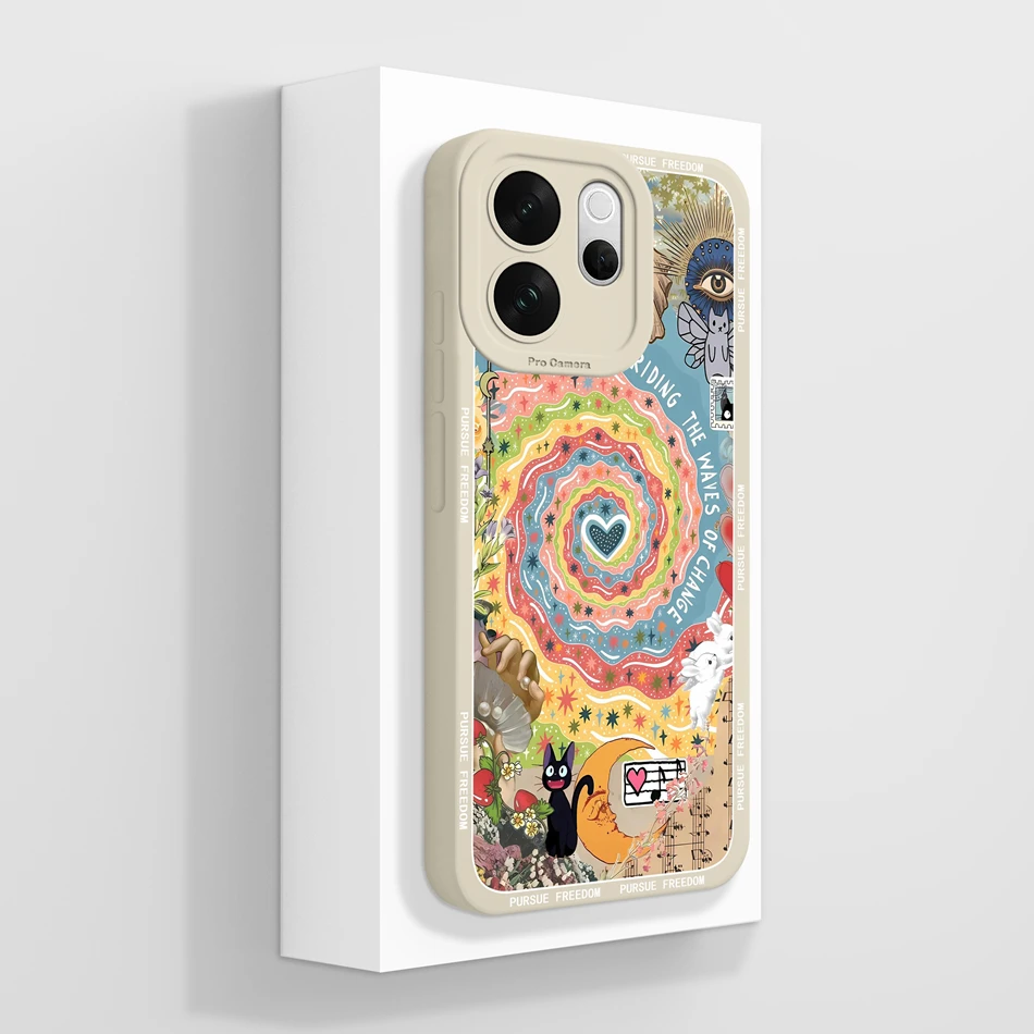 Funny Orange Cat Soft Silicone Phone Case - Full Protection Back Cover