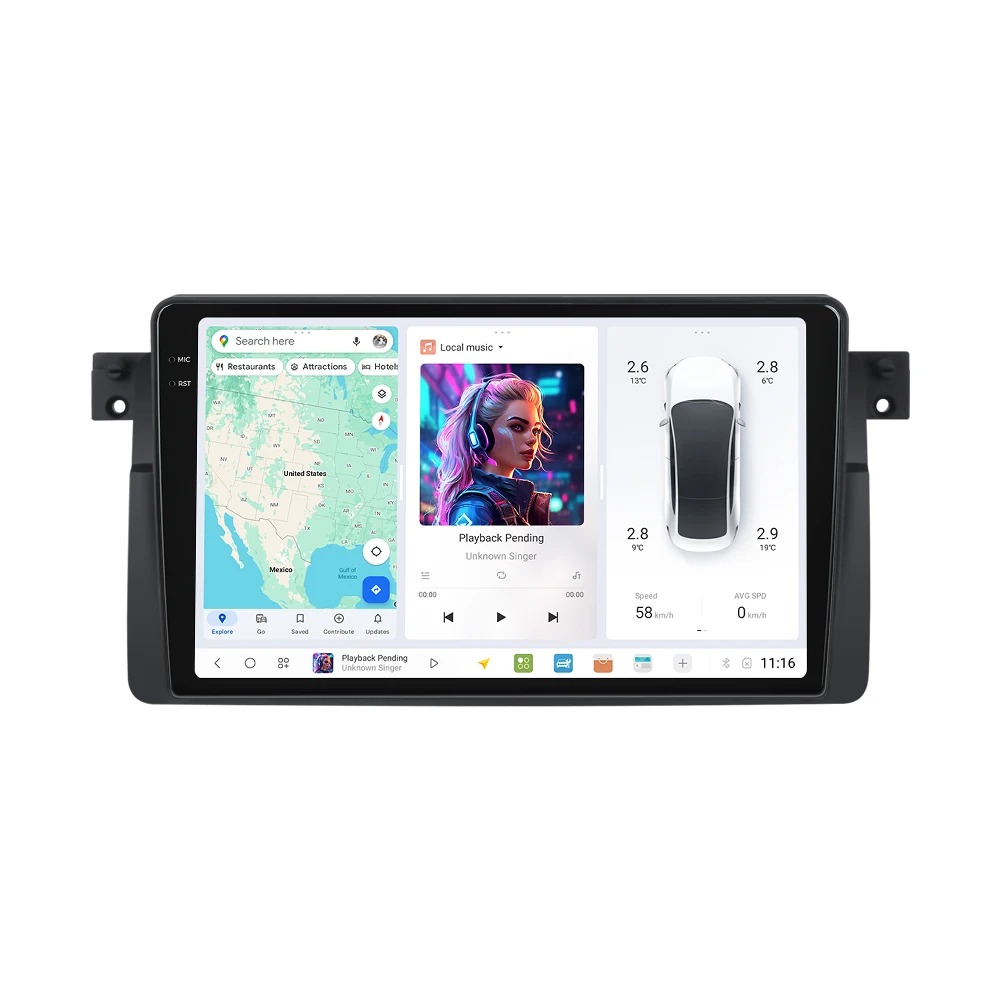 EU Shop DUDUAUTO DUDU7 7870 2K Bildschirm Android 13 Für BMW E46 M3 X5 1998-2006 Auto radio Multimedia Video Player Carplay Dual GPS – Detail 10