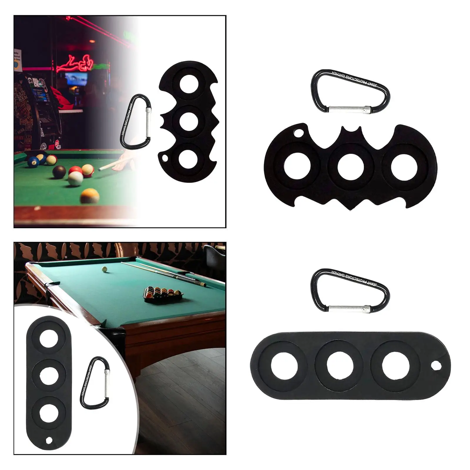 Pool Cue Joint Thread Protector Holder Soft Snooker Protective Caps Holder