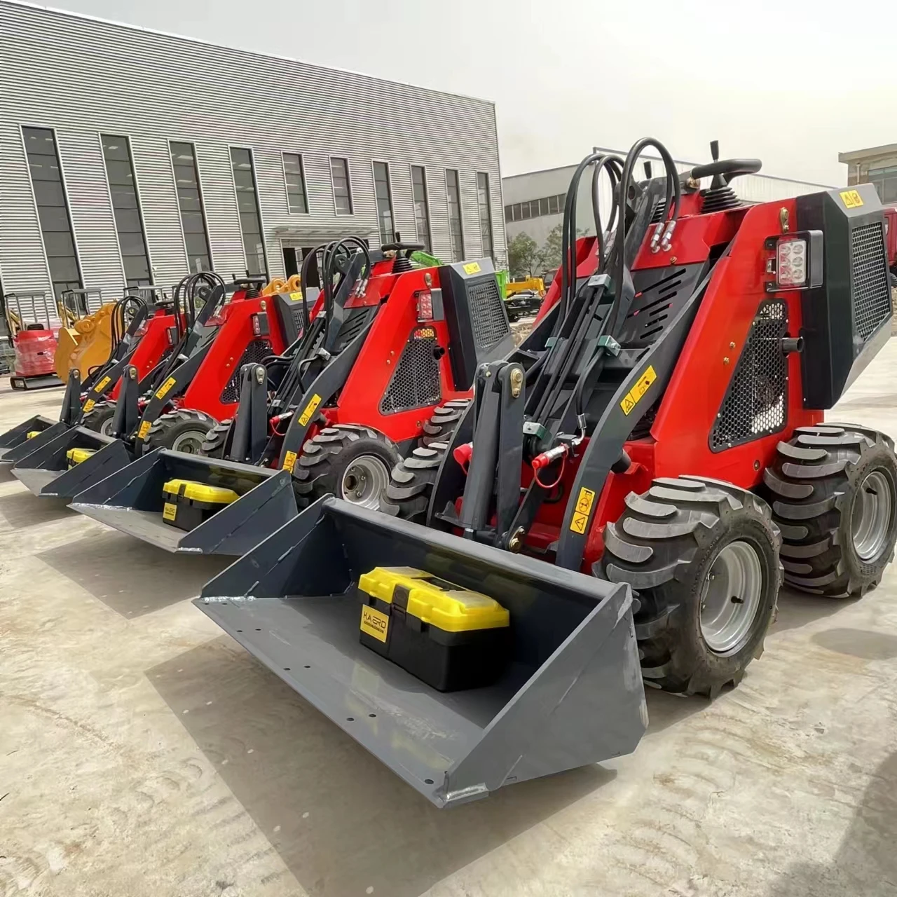 Mini chargeur de direction antidérapant avec seau, usine professionnelle, Inoler, Jane Wheel, HT320