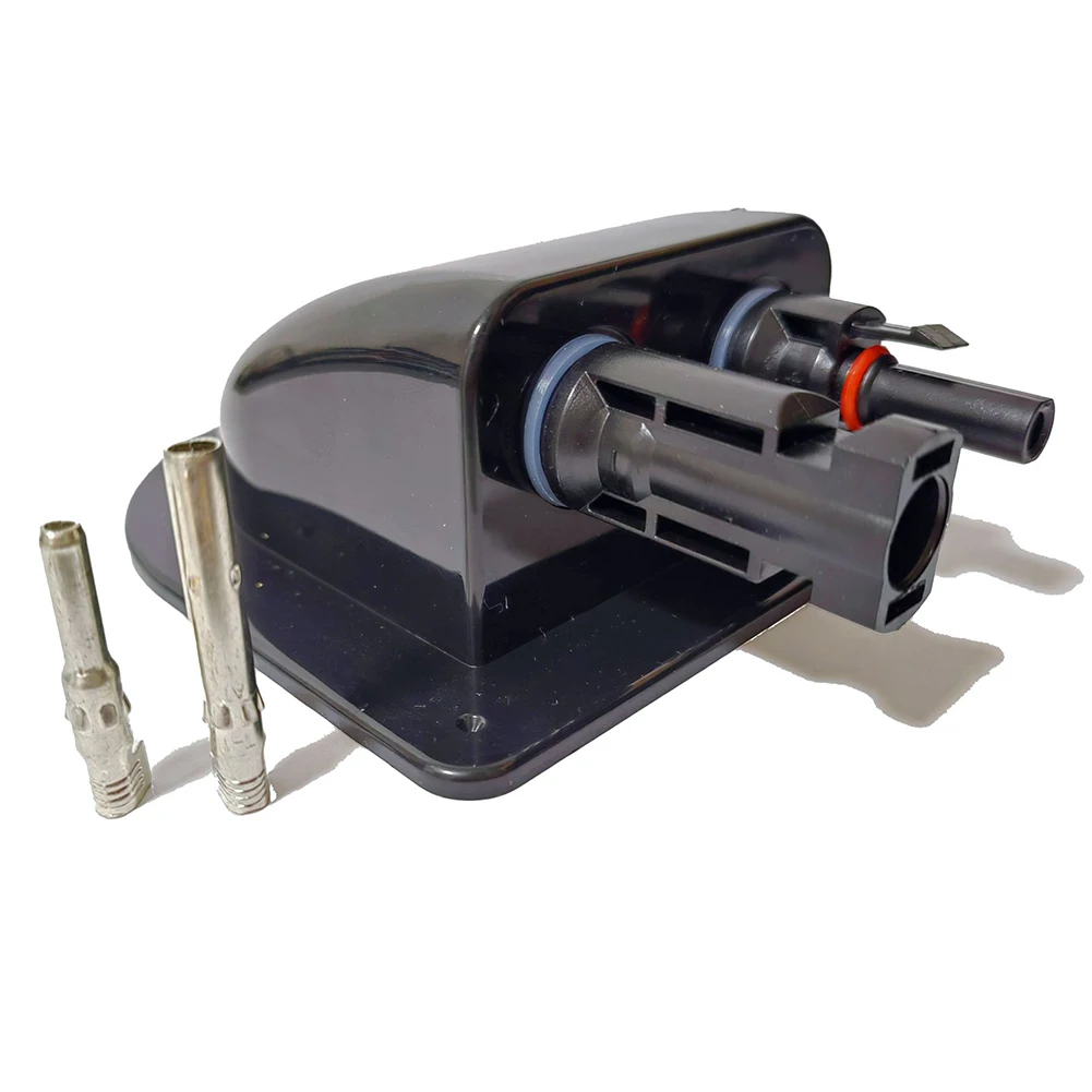 Solar Cable Duct Set of 2 Robust Waterproof ABS Junction Boxes for Efficient Installation on For Motorhomes and Caravans