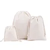 Cotton Drawstring Bags Fabric Storage Bag for Sundries Candy Jewelry Coins Keys Organizer Makeup Cosmetic Drawstring Gift Pocket 2