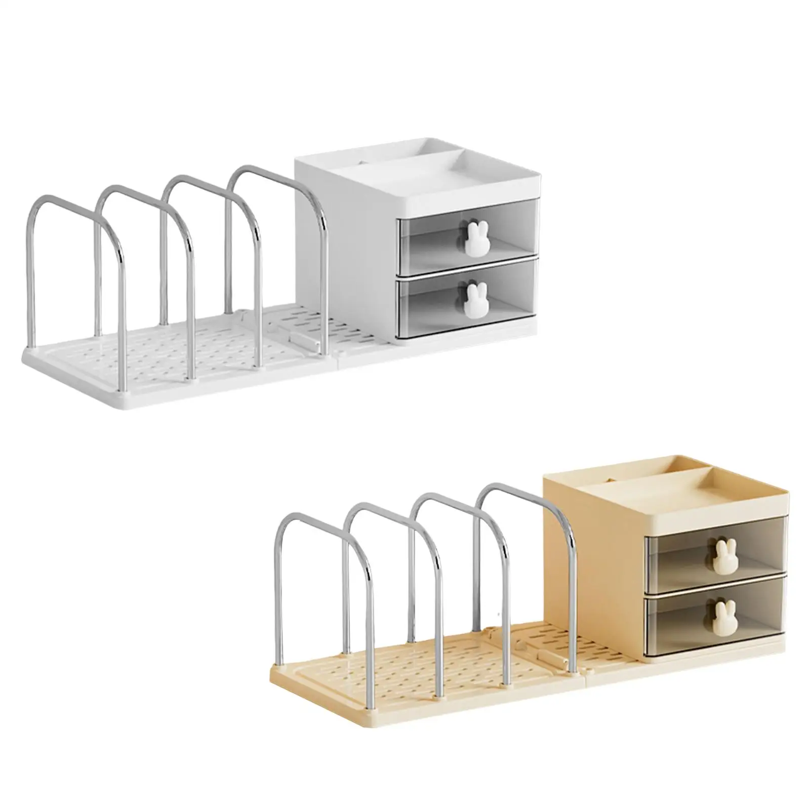 Multifunctional Desk Organizer and Pen Holder with Bookends for Office and Home Essentials