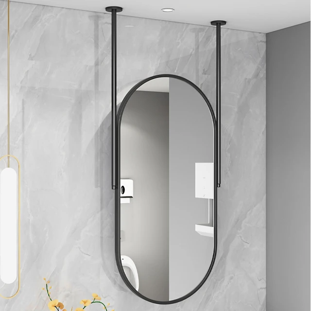 Large Full Body Bathroom Mirror Shower Vanity Extended Bathroom Mirror  Holder Length Make Up Specchio Doccia