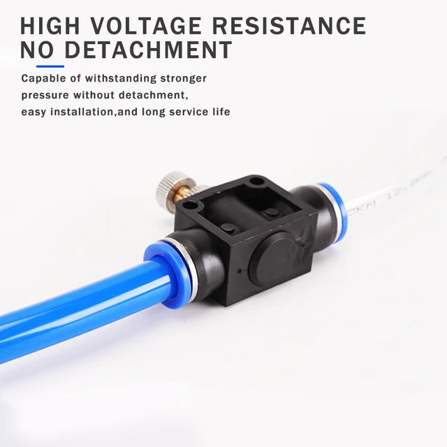 Air Flow Speed Control Valve Tube Water Hose Pneumatic Push In Fittings Throttle Valve SA 4-12mm 2