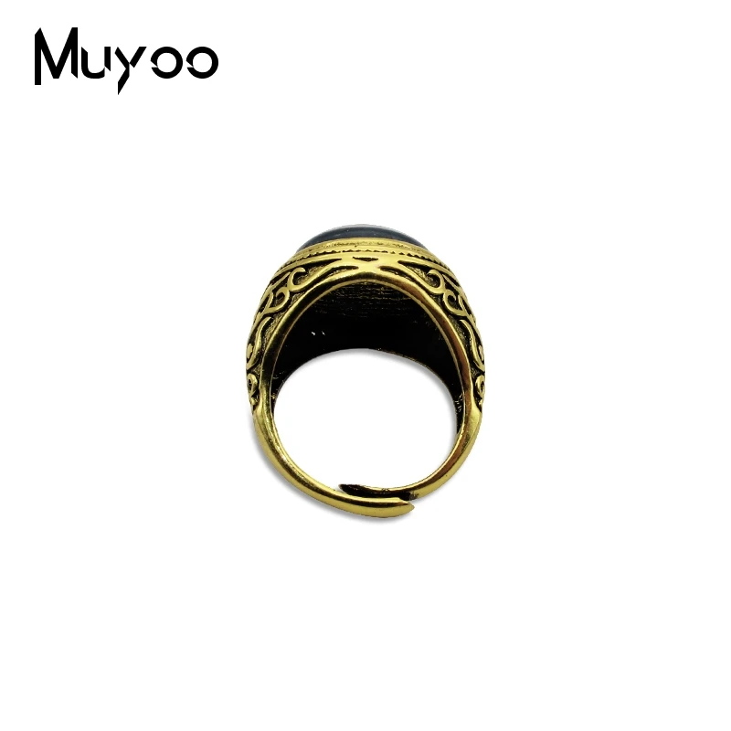 Atheist Atheism Symbol Antique Rings for Men Atheist Logo Glass Cabochon Fashion Dome Rings Handmade Jewelry Vintage Ring 4