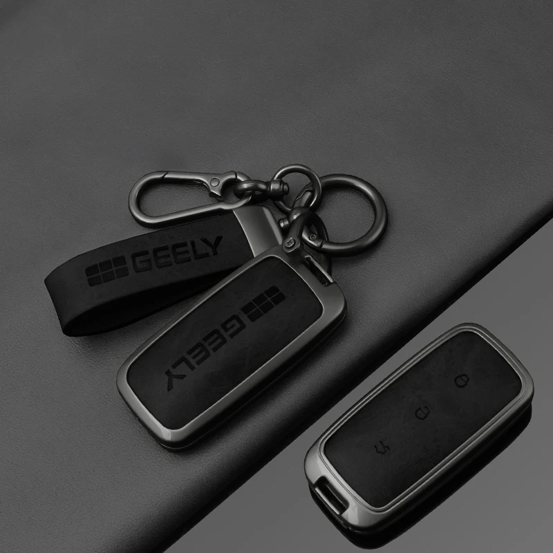 자동차 키 커버 아연 합금 쉘 지리 갤럭시 EX5 E5 L6 L7 EMI NO.1 프로톤 E.MAS 7 5 E8 스타리 8 시티레이 키체인 액세서리