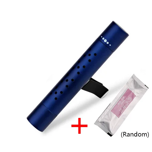 Car Interior Air Freshener Vent Clip Outlet Air Condition Diffuser Solid Flavoring Perfume Fragrance Auto Smell for VW Kia Lada Blue