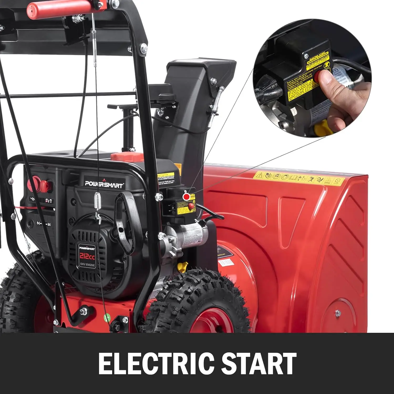 24-Inch 2-Stage Gas Snow Blower with Electric Start & LED Light 5