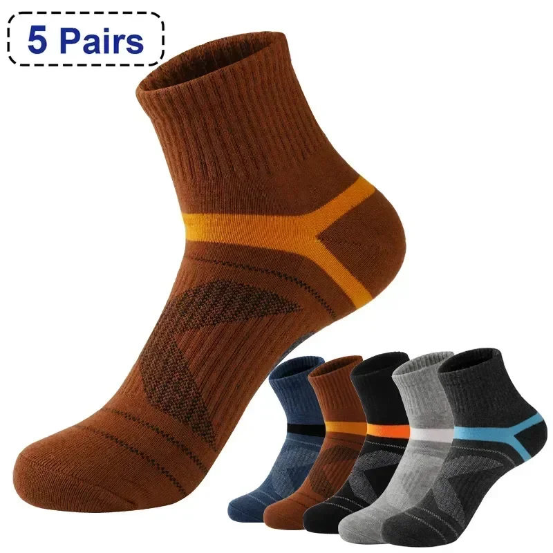 

Men Black Quality Socks Lot Size38-45 Run Casual Breathable Sock High Summer Cotton 5 Male Sokken Sports
