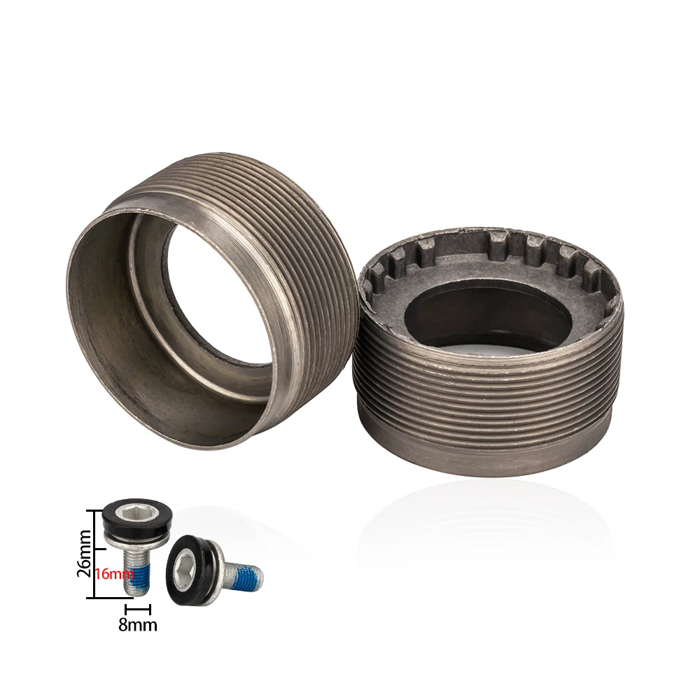 Bicycle Bottom Bracket Bicycle Bottom Bracket Adapter Bicycle Bottom Brackets Adapter ZTTO BSA Bottom Bracket 118 120 122.5 124.5 127.5mmSquare Tapered Threaded For Axis Quare Hole Square Crankset For Fat Snow Bike