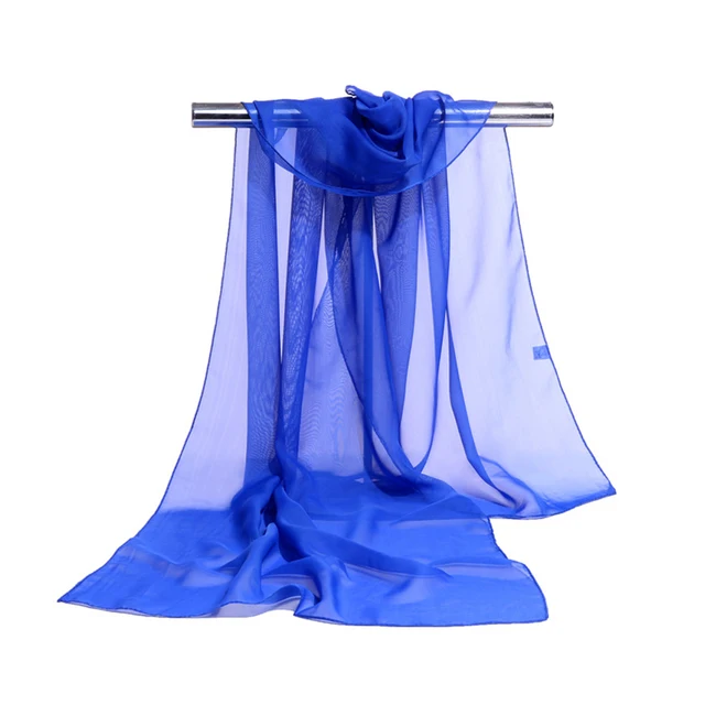 Women Chiffon Plain Sheer Wrap Stole Neck Scarves Hijab Sarong Shawl Head Scarf Solid Color White Hijab Scarf Printed Shawls 3
