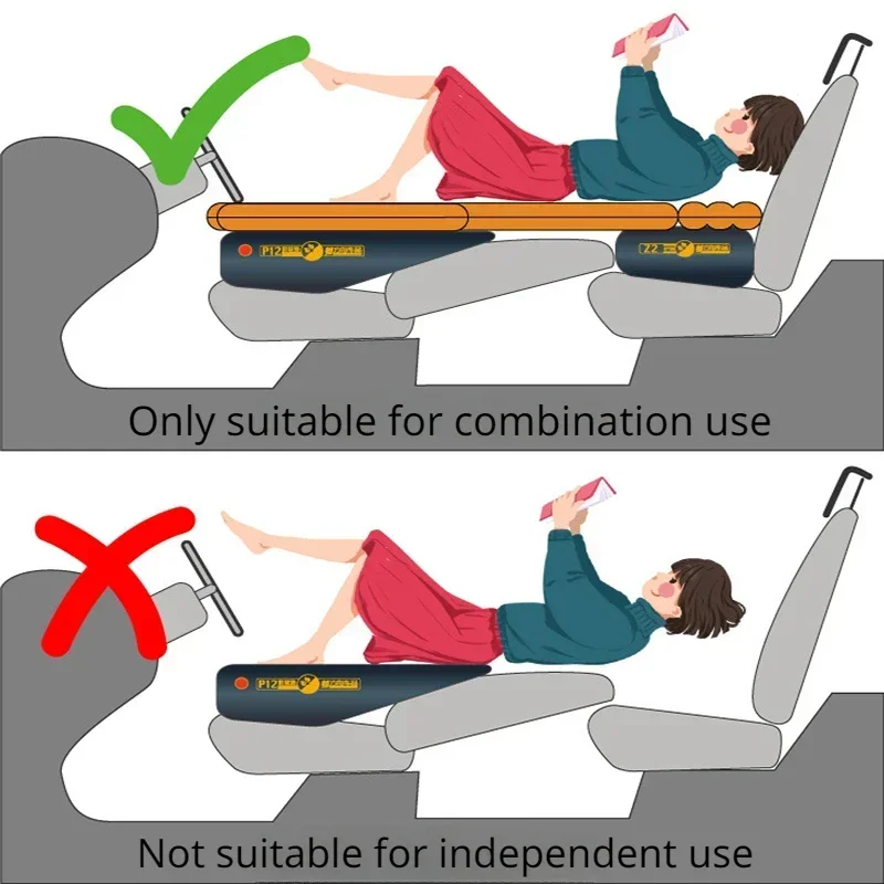 inflatable air bed Universal Car Front Slope Pad Inflatable Stool Travel Bed Seat Gap Padding Air Mattress Self-driving Traveling Car Accessories