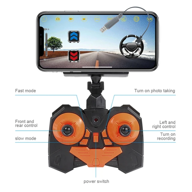 2.4G Controller APP Remote Control WiFi Camera High-speed Drift Off-road Car Double Steering Buggy RC Rock Crawler Car Kids Birt 5
