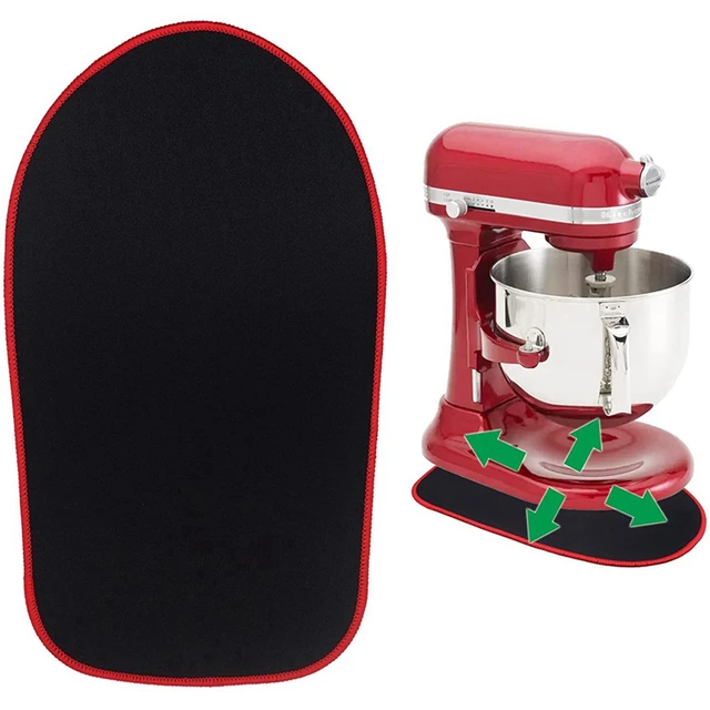 Skid Mat for Kitchenaid 4.5-5 Quart, Rubber Mixer Slider, Moving Pad for  Kitchen Stand Mixer (Black - 38cm * 22cm - 2Pcs) 