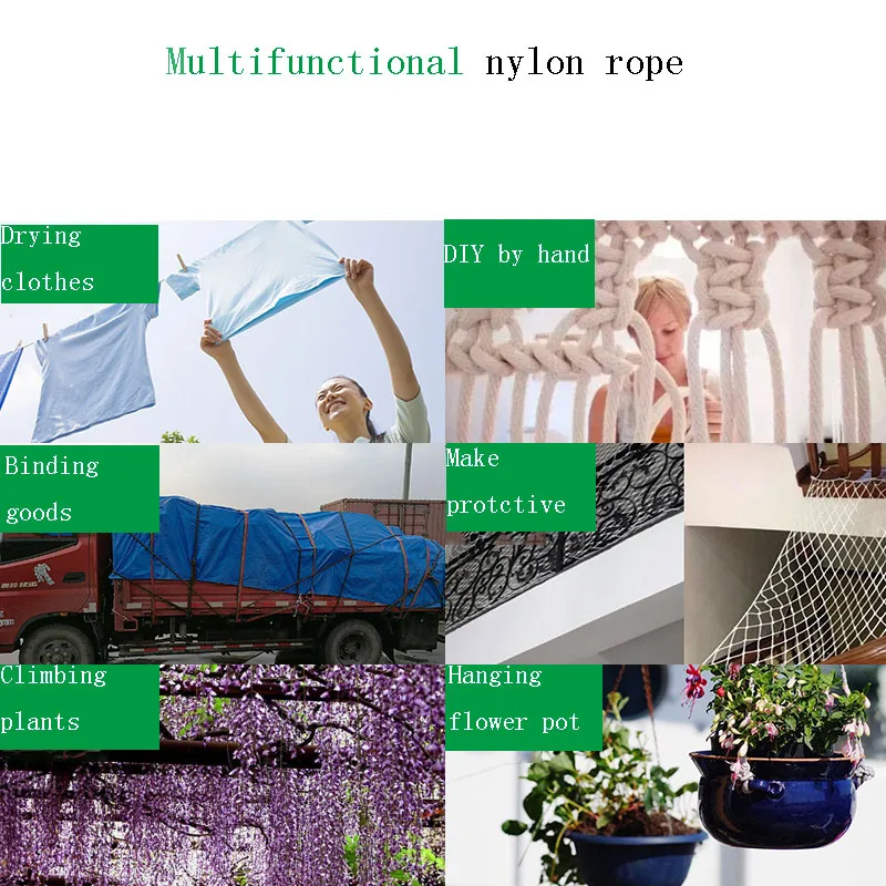 10M 3mm Parachute Cord Lanyard Rope Type Climbing Camping Survival Equipment DIY Jewelry Making Home Decoration