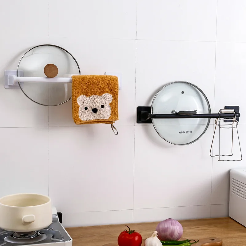 1PCS free punching bathroom hook towel bar household suction cup wall hanging slippers kitchen storage rack WF9071045