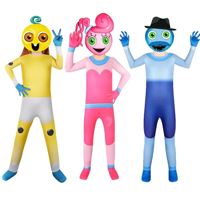 Pitevotur Mommy Long Legs Costume World Book Day Costumes Poppy Playtime  Outfit Huggy Wuggy Jumpsuit Dress up for Kids 5-13 years : :  Everything Else