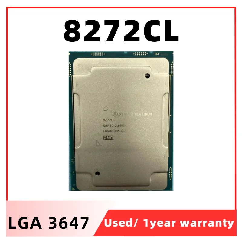 

Xeon Platinum 8272CL SRF89 2,6 ГГц 26-ядерный 52-поточный 35,75 МБ 195 Вт LGA3647 C621