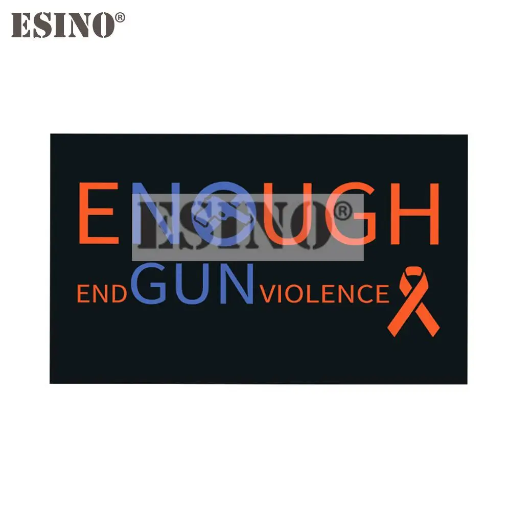 

Car Styling Enough End Gun Violence Decorative Decal Glass Body PVC Waterproof Sticker Car Accessories Vinyl Decal