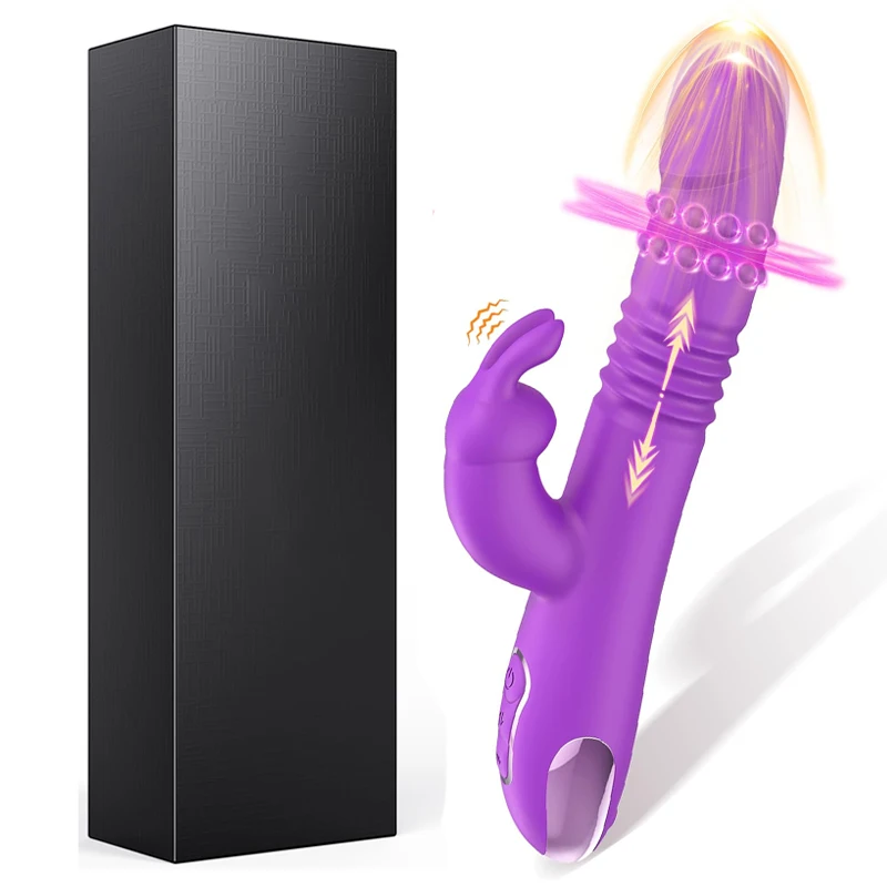 Vibrators Thrusting Rabbit Vibrator G Spot & Clitoris Stimulator Female Sex Toys Adult Toys