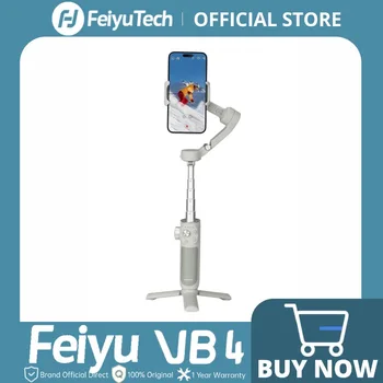 FeiyuTech VB4 Stabilizzatore Gimbal per Smartphone con Tracking del Volto, Bastone per Selfie Integrato, per Vlogging, Compatibile con iPhone 17 Pro Max, Samsung Galaxy, Xiaomi e Motorola