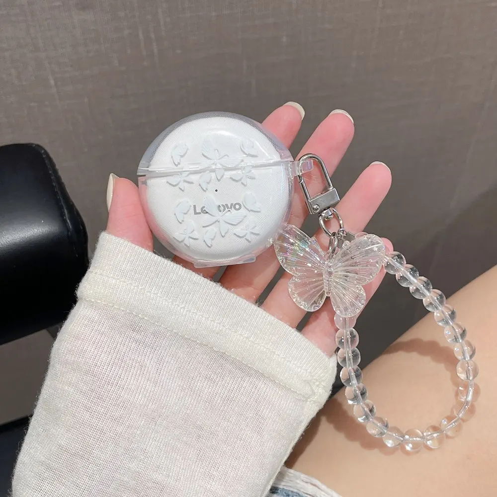 Charming 3D Heart Silicone Earphone Case with Keychain