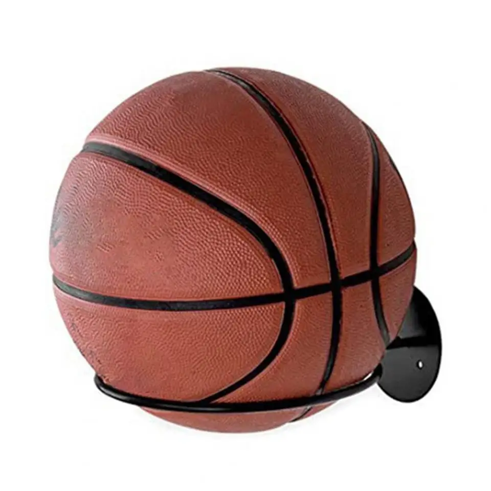 8 Supporti Parete Per Palloni - Display Rack Per Calcio, Basket, Pallavolo E Rugby - Foto 2