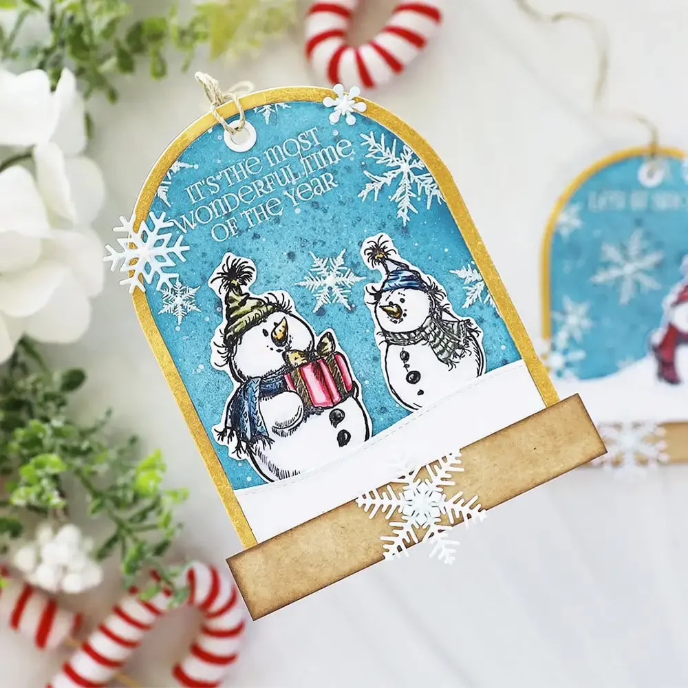 Christmas Gift Claus Tree Snowmen Clear Stamps Metal Cutting Dies for DIY Greeting Card Making Scrapbook Craft Supplies