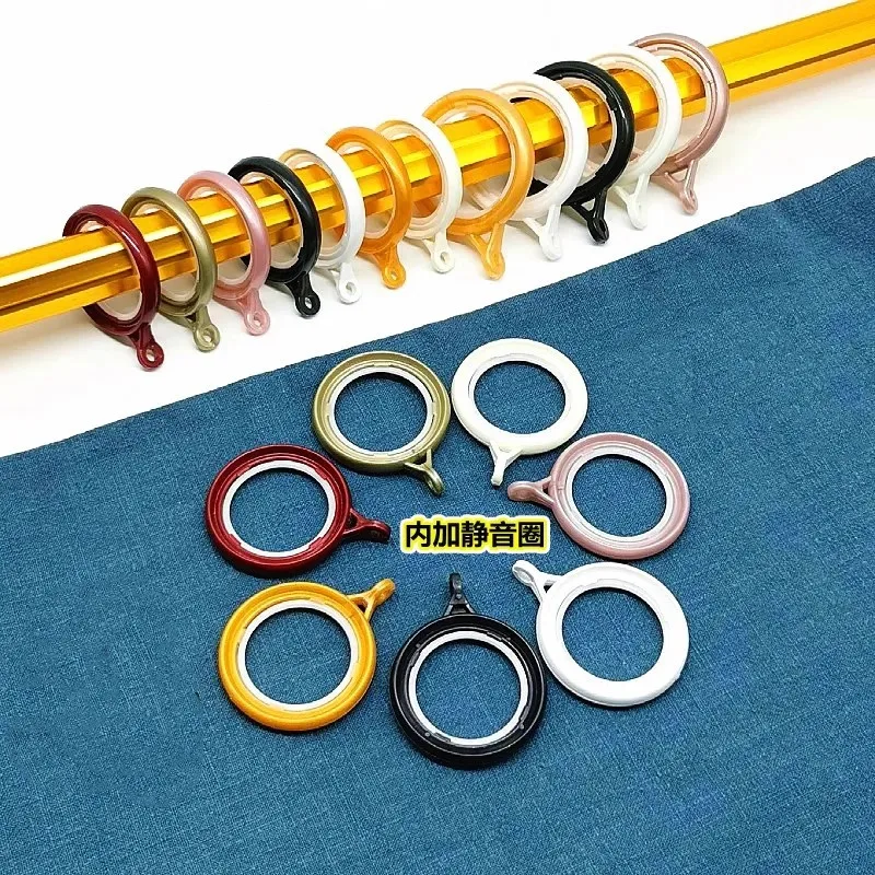 Description Picture 4 of item20pcs Curtain Hook Ring Curtain Rod Ring Buckle Thickened Silent Hanging Ring Roman Rod Curtain Hardware Bathroom Accessories
