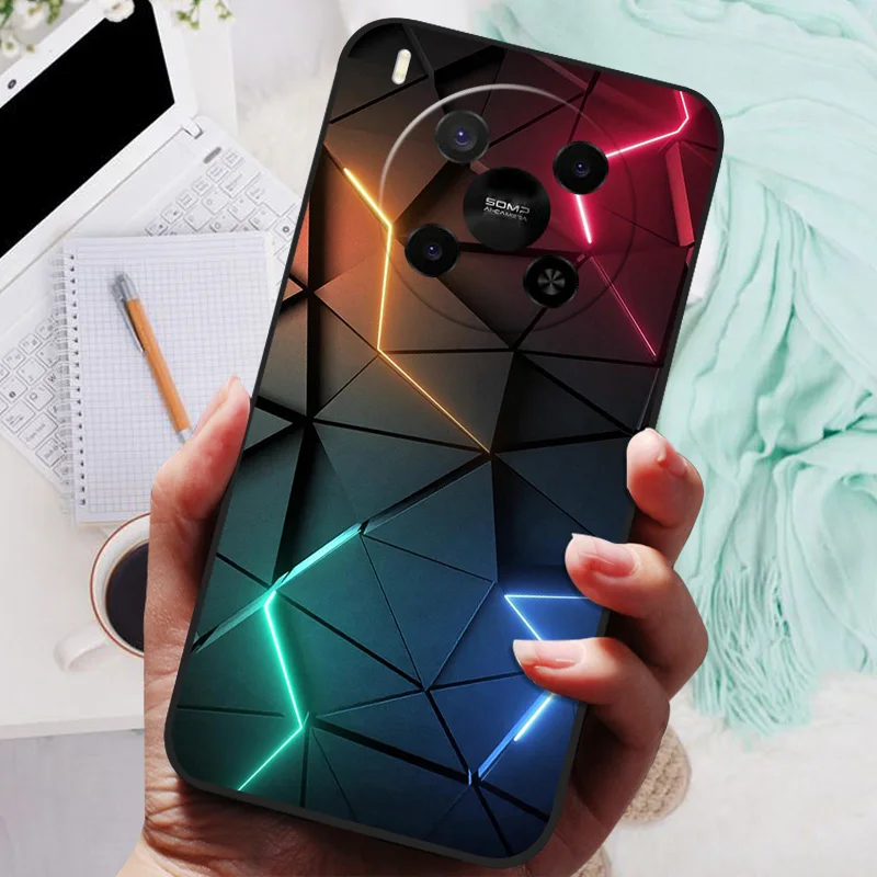 Lion Wolf Silicone Soft Back Cover - Full Protective Phone Case, Artistic Design