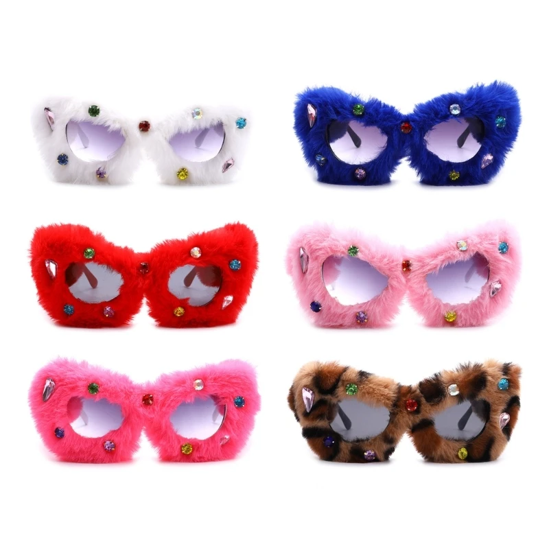

Birthday Sunglasses Korean Wedding Party Photo Props Trendsetters Street Large Birthday Gemstones K3KF