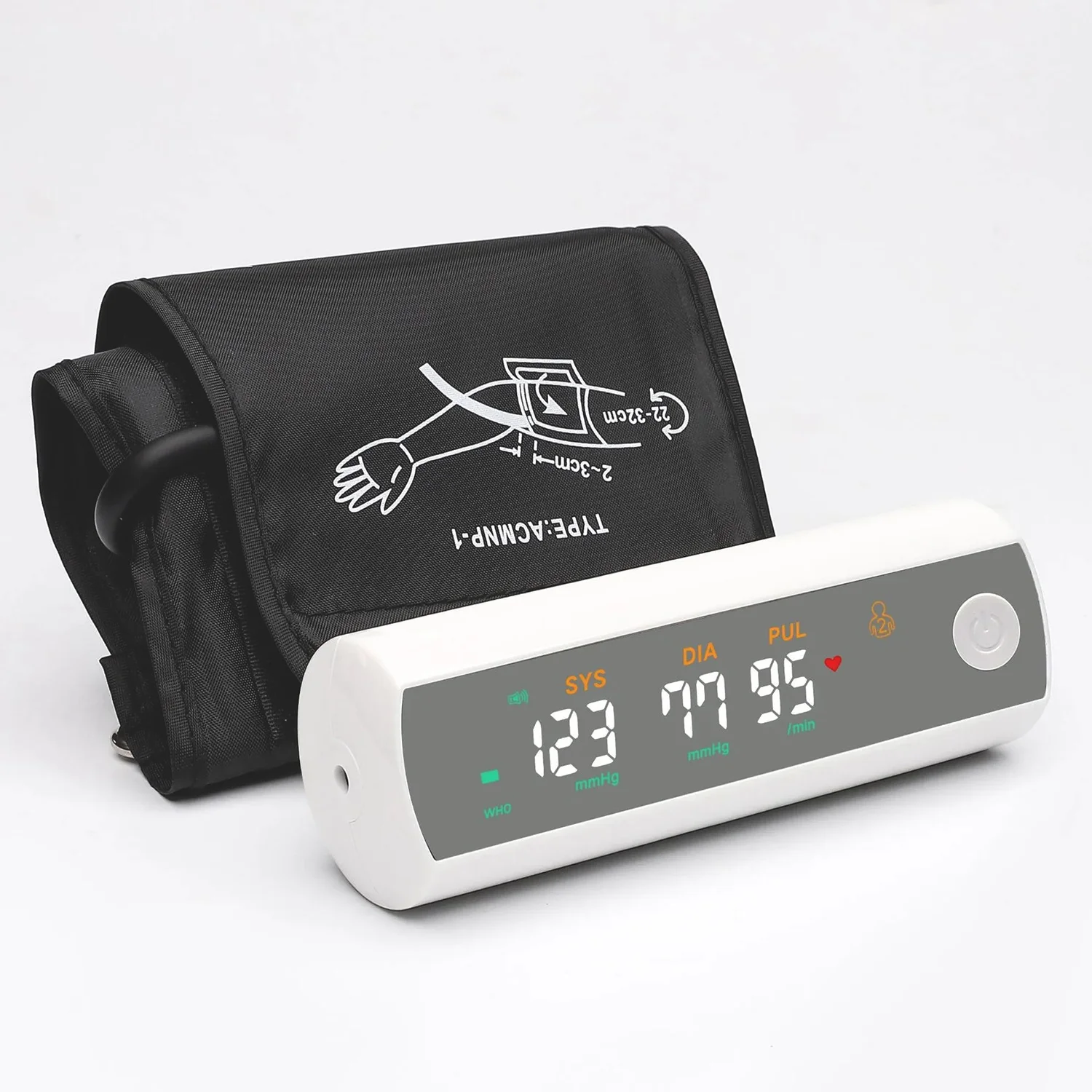 Rechargeable Blood Pressure Meter English Voice Digital ARM Sphygmomanometer Heart Rate Pulse Meter Measure Monitor Health Care