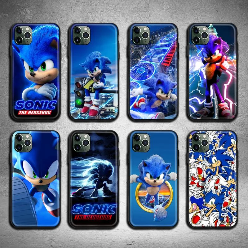 Anime Cartoon Sonic The Hedgehog Phone Case For iphone 13 12 11 Pro Max Mini XS Max 8 7 6 6S Plus X 5S SE 2020 XR cover phone cases for iphone xr