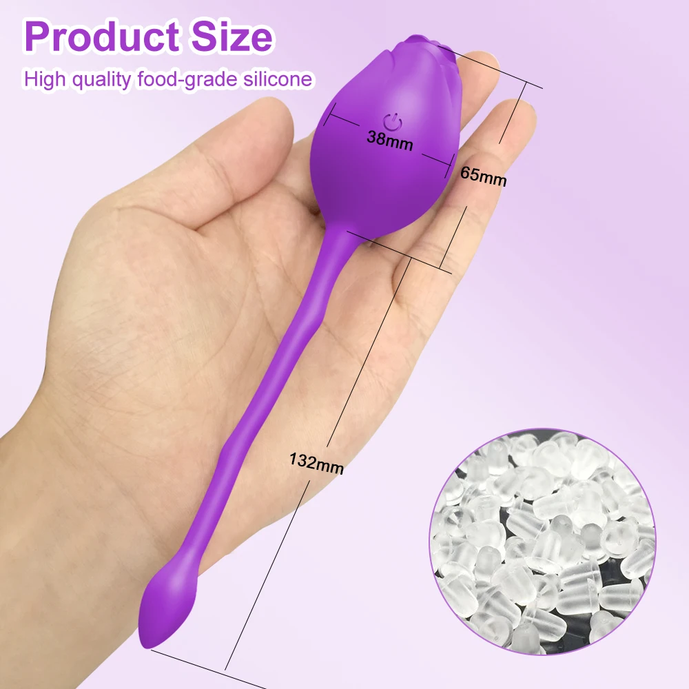 Rose Vibrator Wireless Egg for Women Remote Control Wearable G Spot Dildo Clitoris Stimulator Female Panti_voghion.com