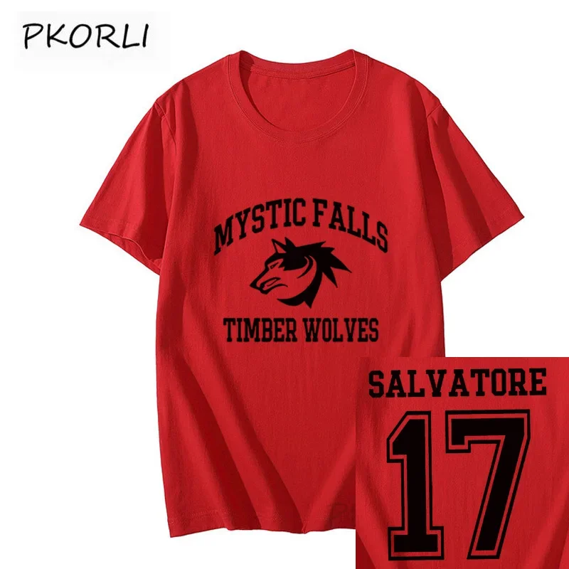 The Vampire Diaries T-shirt Donna Vintage Mystic Falls Salvatore