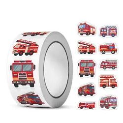 Fire Truck Graffiti Art Stickers - Set of 500 for Gifts, Scrapbooking, and Decor (H0286 - 1inch)