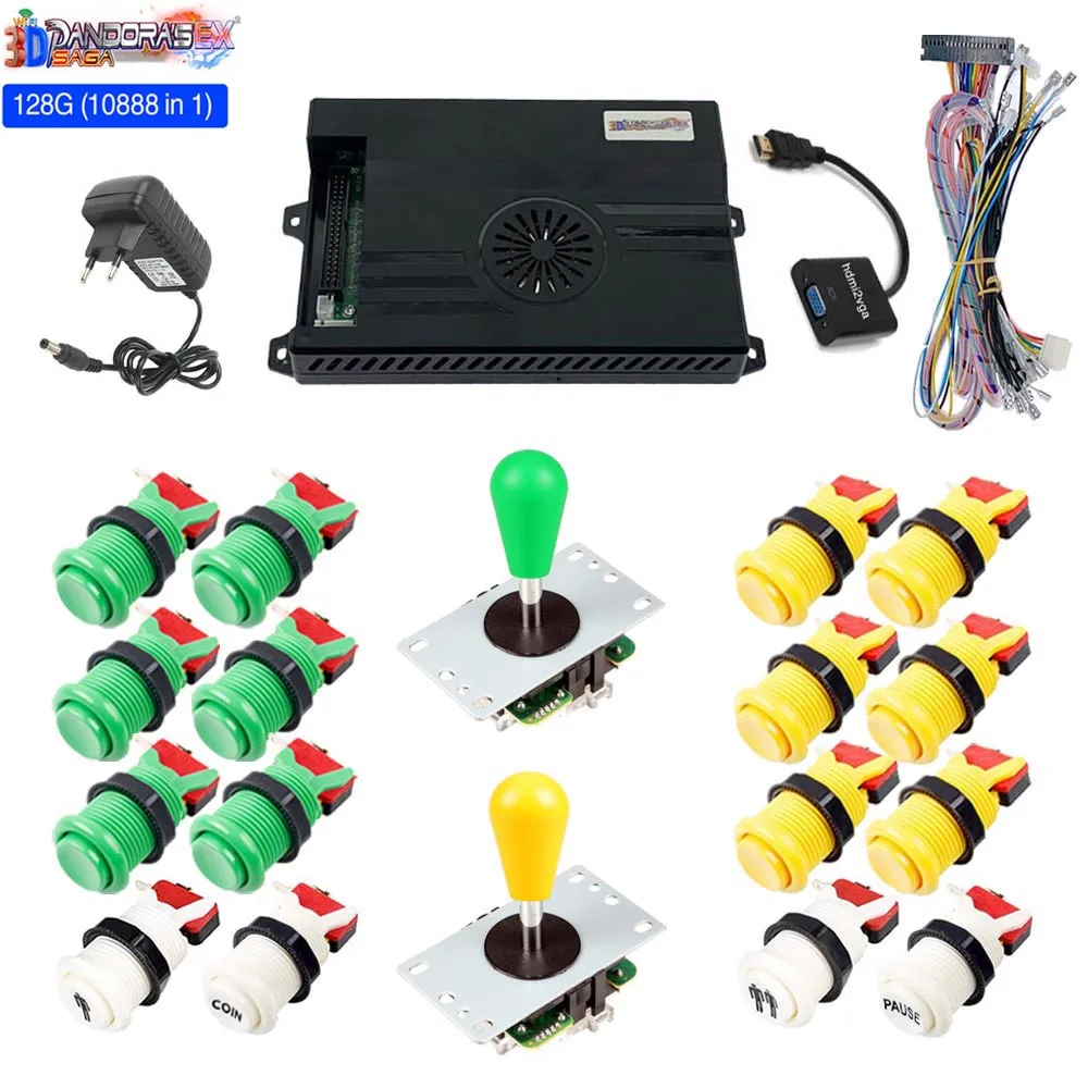 128GB 3D Pandora Saga Box EX2 10888 in 1 DIY Kit 2Playes