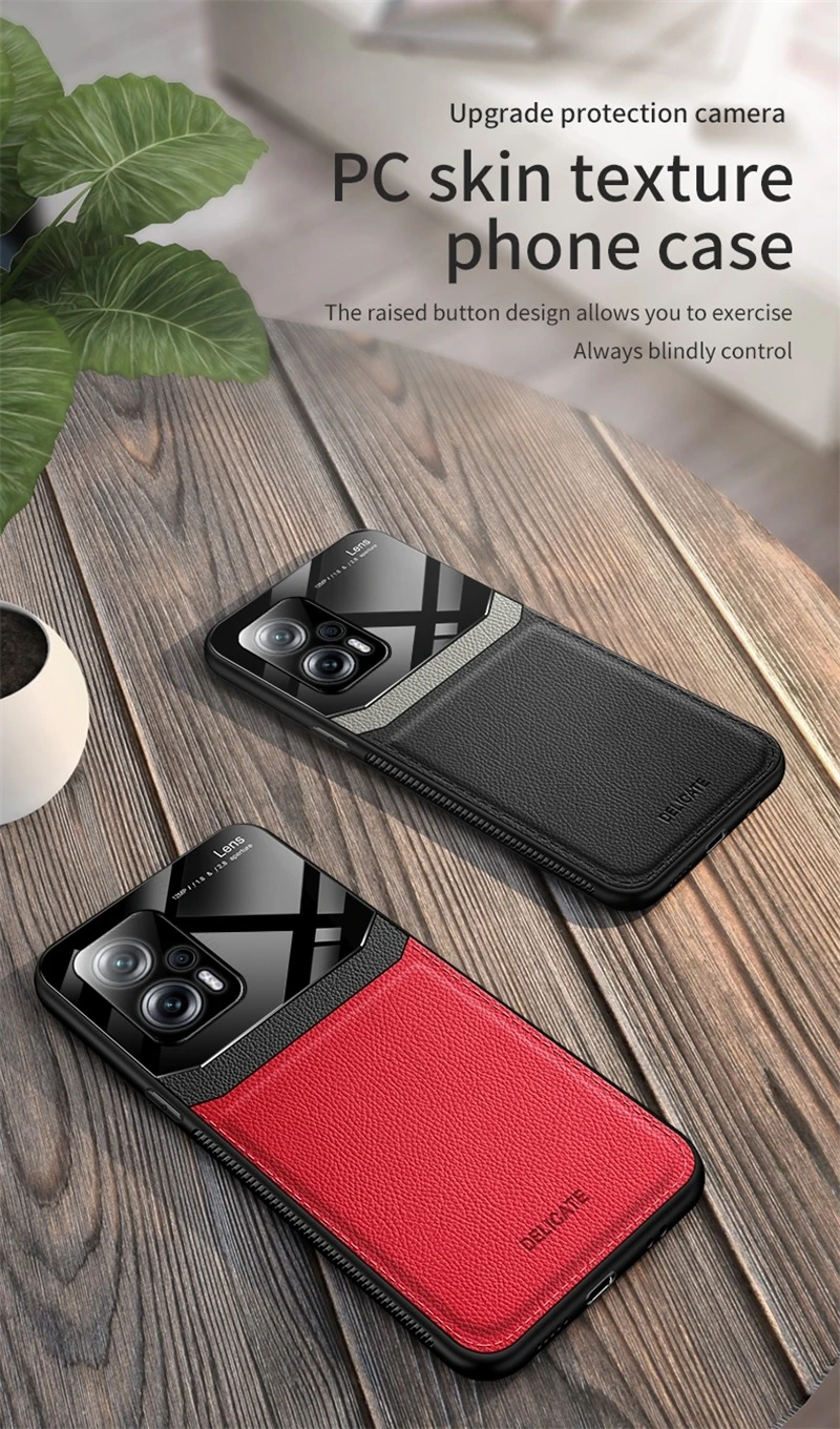 Luxury Leather And Plexiglass Phone Case For Xiaomi Poco X4 Gt_voghion.com