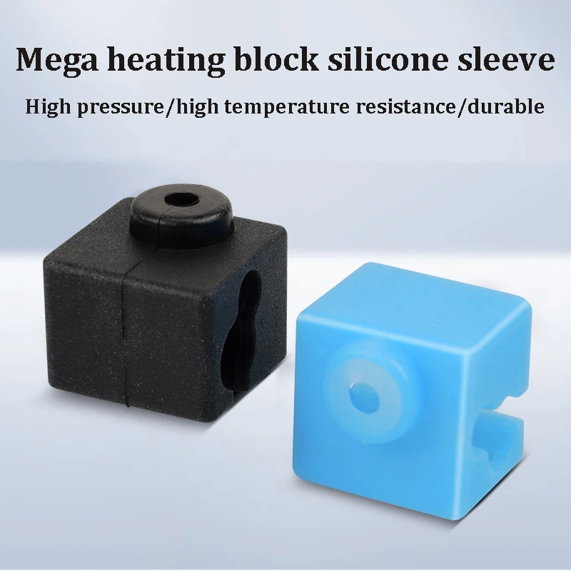 Aquecido Bloco Silicone Sock Quente Mantendo Tampa Silicone Sleeve Anycubic i3 Mega Chiron Kobra go Aquecimento Pcs E3d - Imagem 5