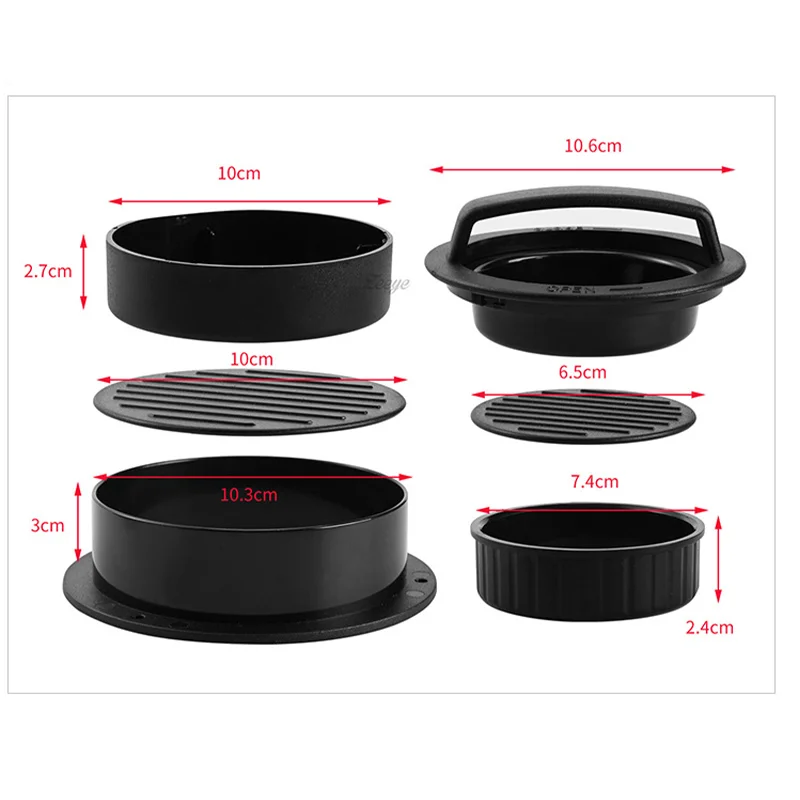 Non-Stick Round Hamburger Patty Maker - Kitchen Gadget