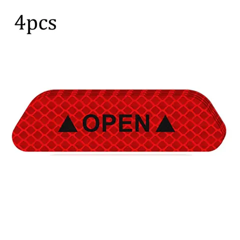 The Door Stickers Reflective Stickers Safety Warning Stickers Open Reflective Film Car Door Anti-Collision Strip