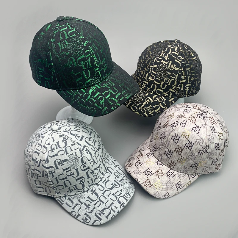 Streetwear Kpop Letter Shining Men Women Baseball Hats Cotton Breathable Skateboard West Coast Cool Fashion Sport Hip Hop Caps