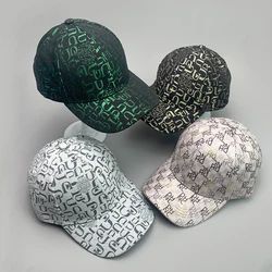 Streetwear Kpop Letter Shining Men Women Baseball Hats Cotton Breathable Skateboard West Coast Cool Fashion Sport Hip Hop Caps