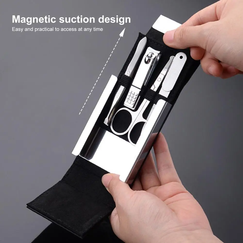 

Nail Grooming Kit 1 Set Useful Rich Accessories Rust-free Fingernail Nail Clipper Trimmer Set Home Supply