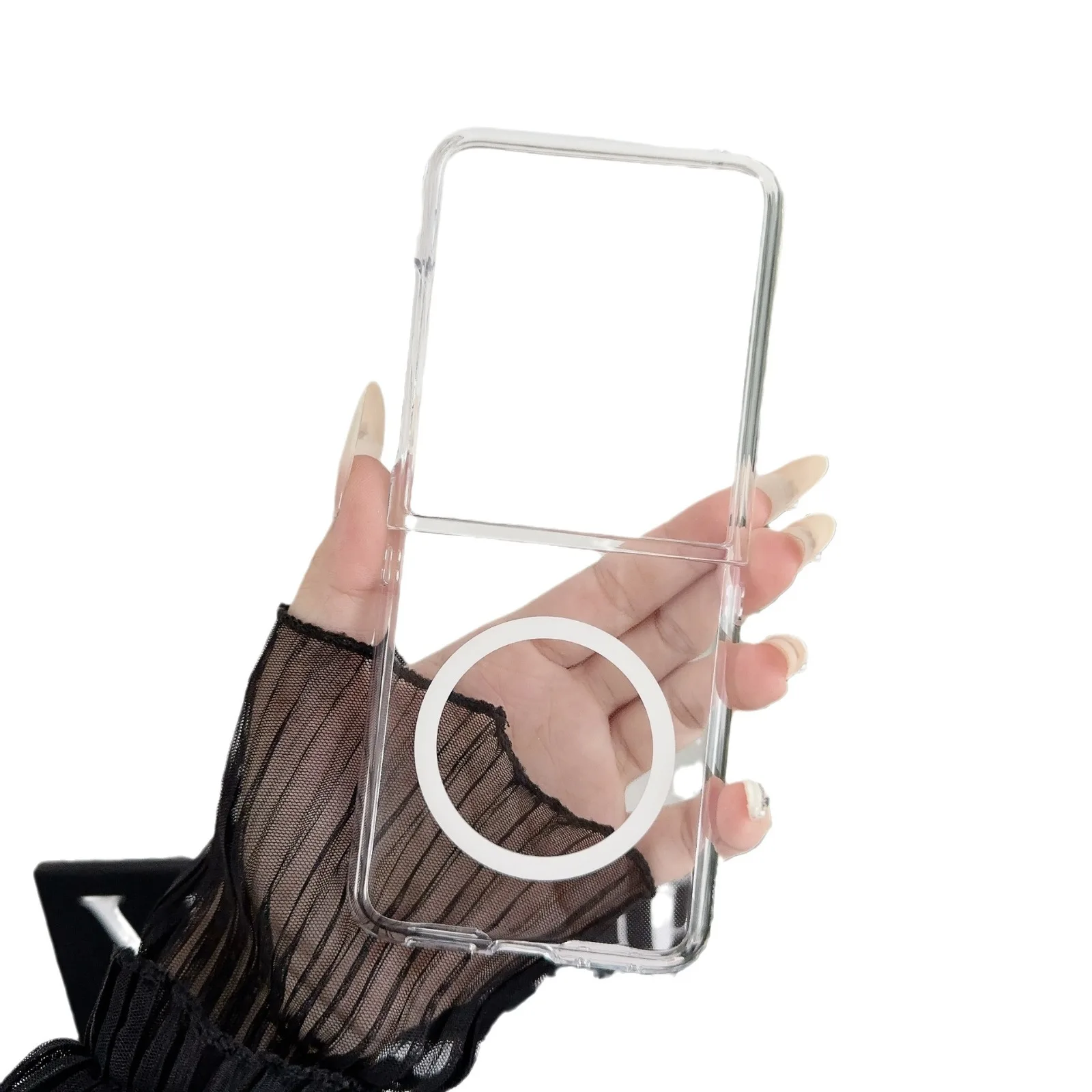 Clear Magnetic Acrylic 2-in-1 Transparent Protective Case