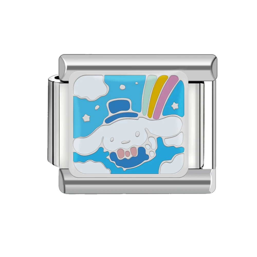 Italian Charm Stainless Steel Bracelet 9mm Diy Super Cute