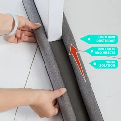 Waterproof Door Bottom Guard - Double Silicone Seal for Dust and Sound Protection (GRAY)