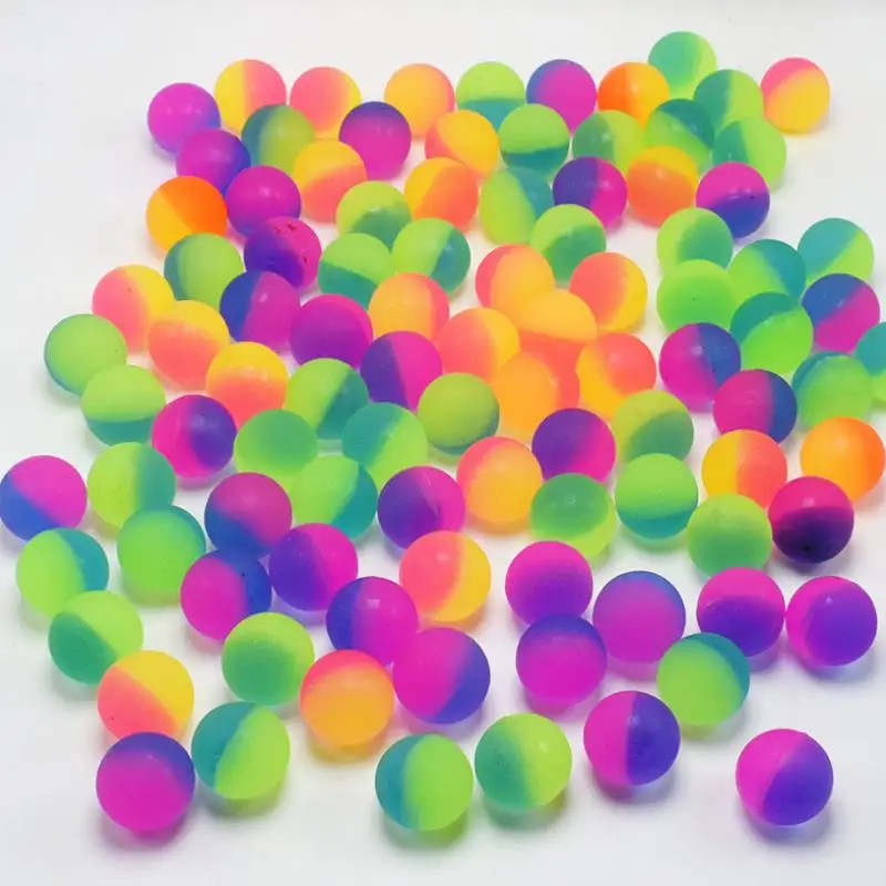 

10Pcs/set New Funny Colorful Toy Ball Mixed Bouncy Ball Child Elastic Rubber Children Kids Outdoor Bath Bouncy Ball for Boy Gift